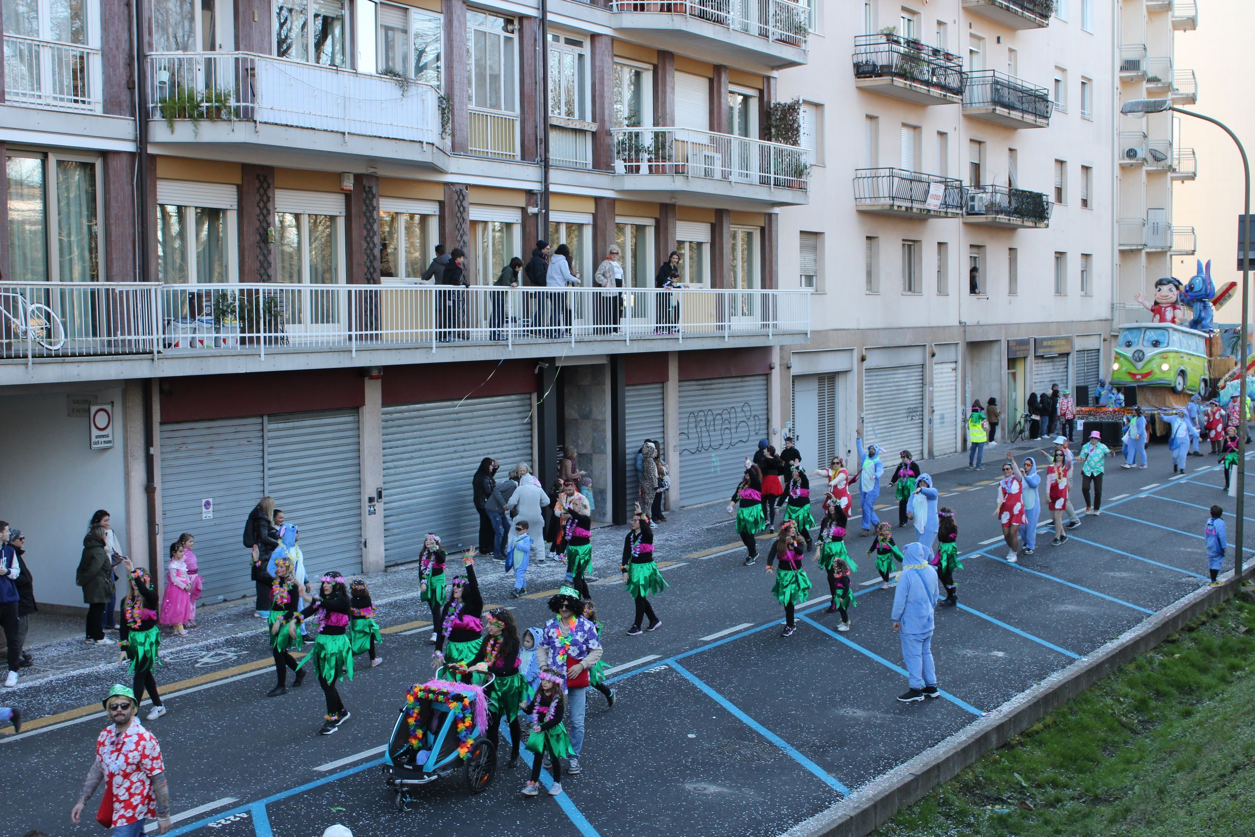 Treviso Carnival Parade 2026. The San Giuseppe Youth Group of Treviso with the show “Lillo and Stitch”.