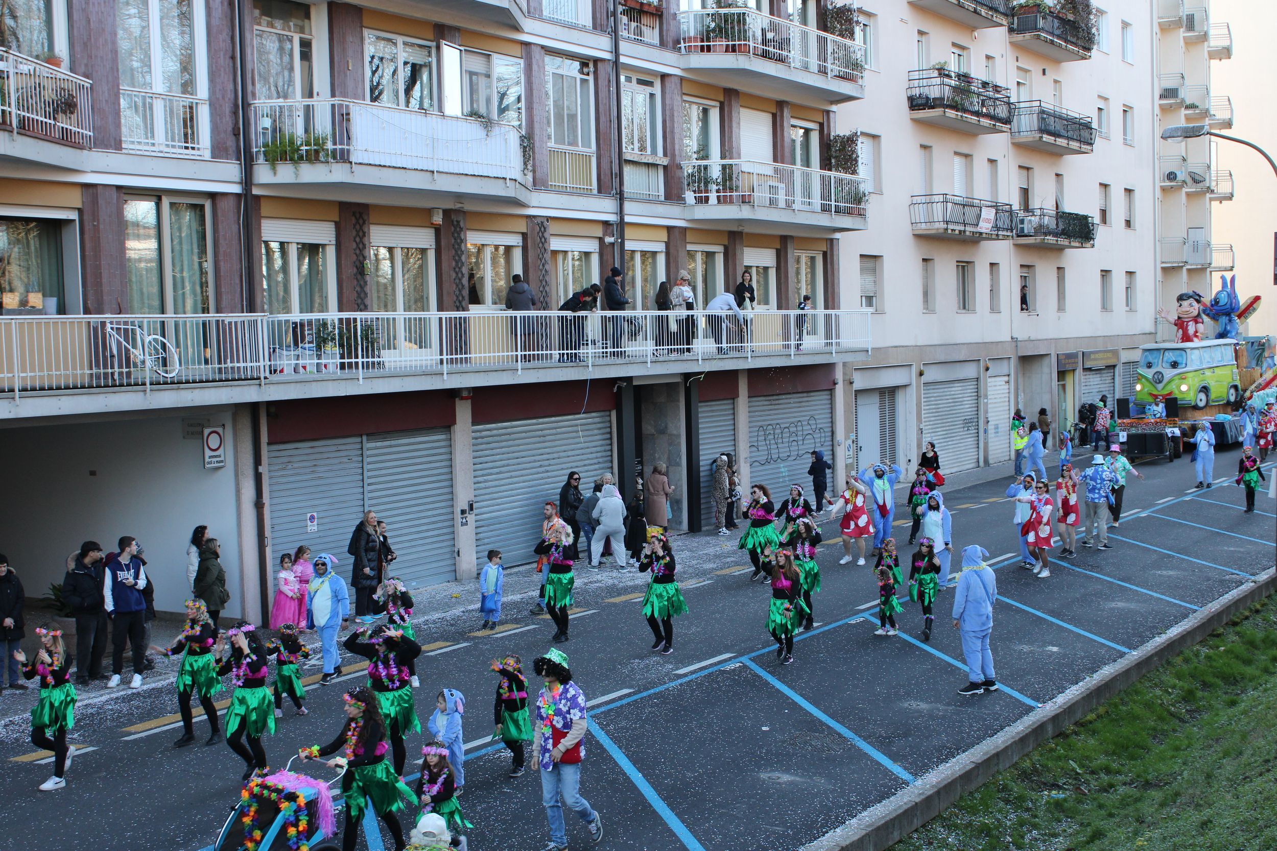 Treviso Carnival Parade 2026. The San Giuseppe Youth Group of Treviso with the show “Lillo and Stitch”.