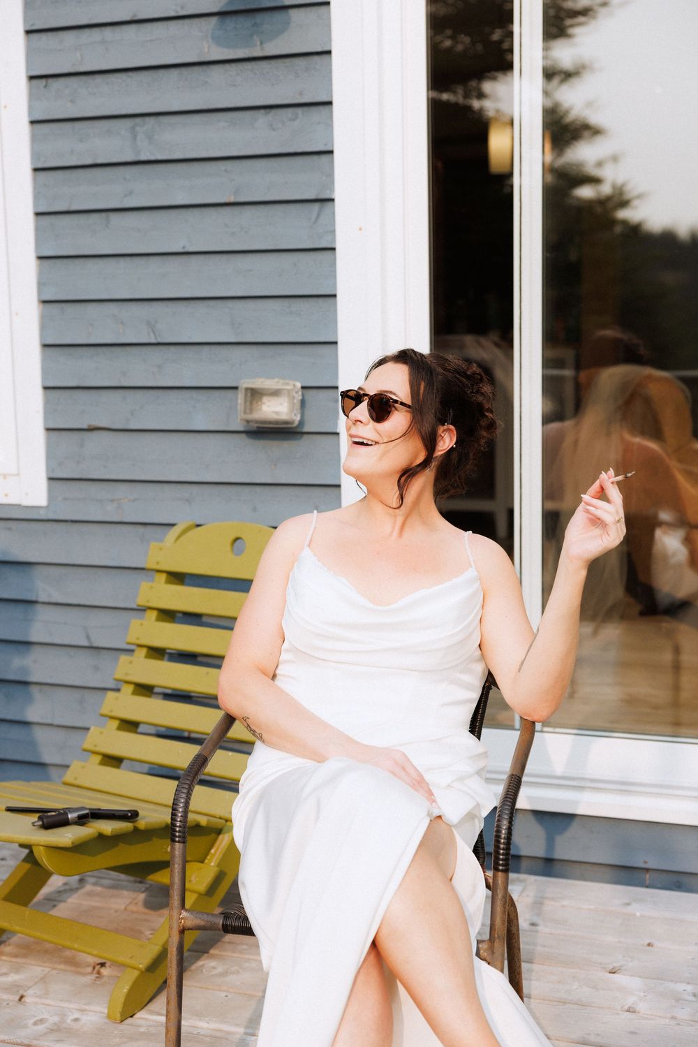 Private land wedding ceremony in Trinity by Newfoundland documentary style wedding photographer Kaitlyn Yvette