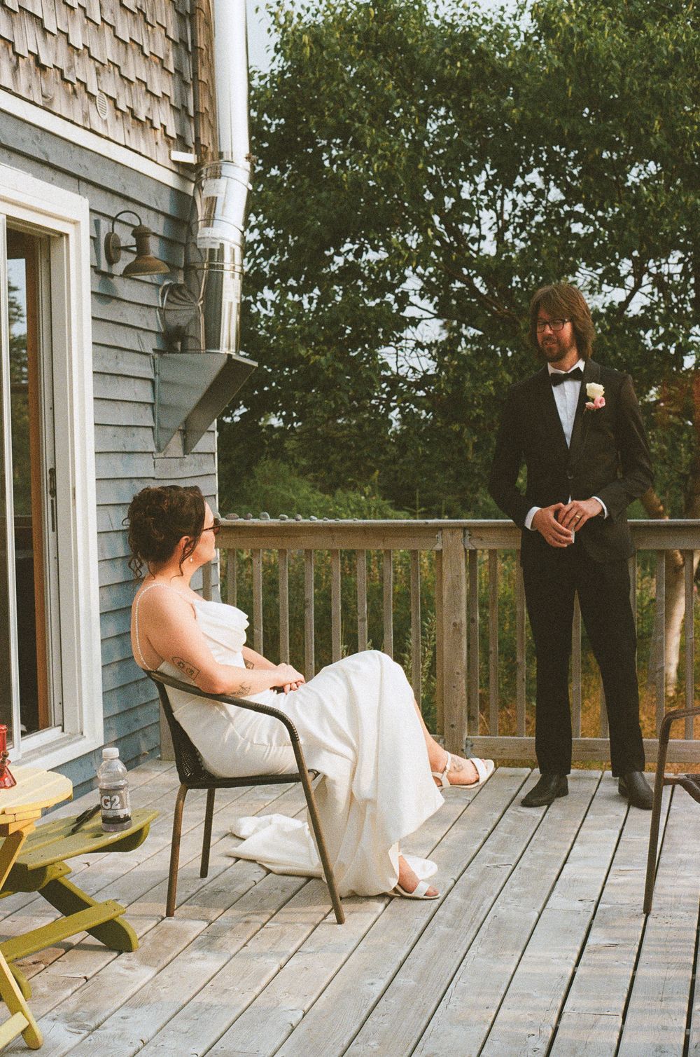 Port Rexton wedding captured on film by Newfoundland documentary style wedding photographer Kaitlyn Yvette
