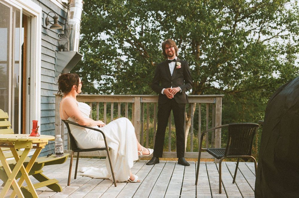 Port Rexton wedding captured on film by Newfoundland documentary style wedding photographer Kaitlyn Yvette