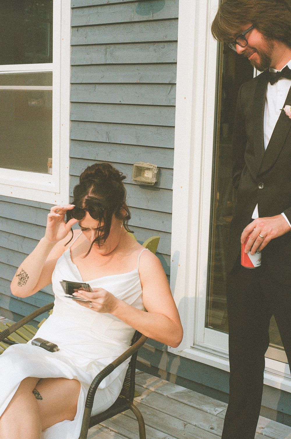 Port Rexton wedding captured on film by Newfoundland documentary style wedding photographer Kaitlyn Yvette