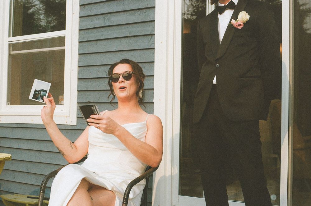 Port Rexton wedding captured on film by Newfoundland documentary style wedding photographer Kaitlyn Yvette