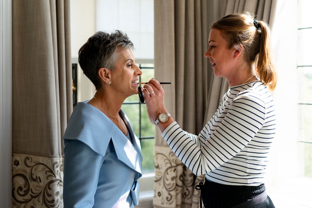 Bridal prep at a Dartmoor Wedding, Bovey Castle