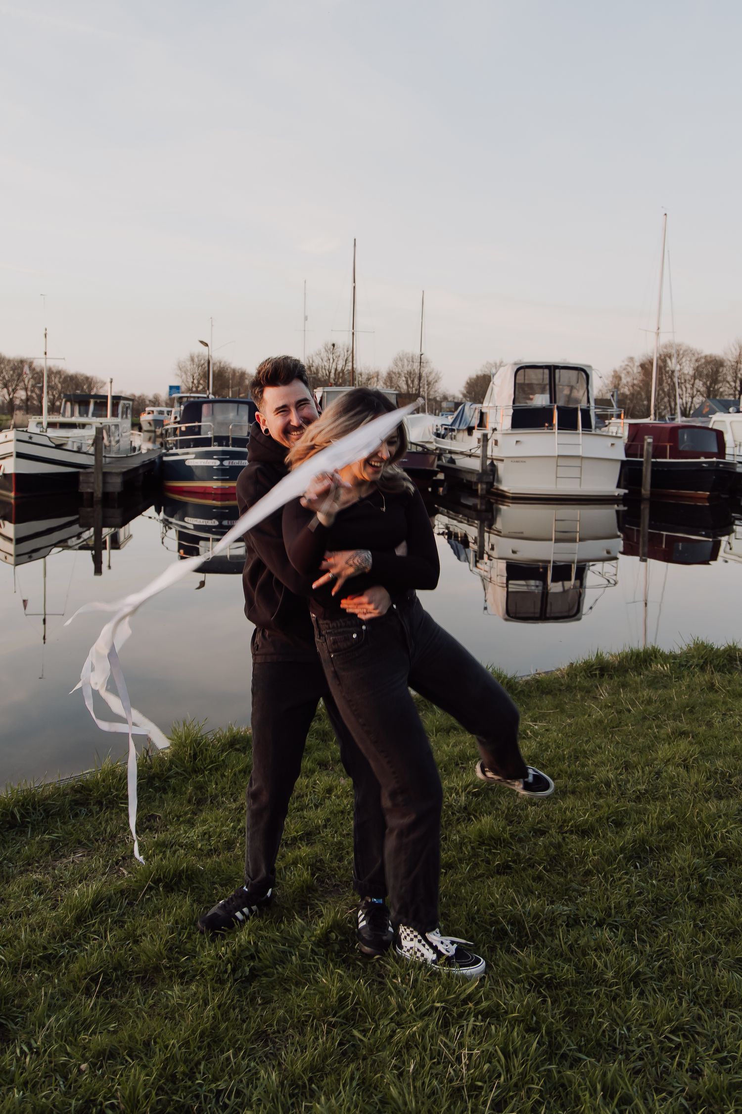 Lifestyle couple portraits showcasing love, connection, and candid moments in beautiful evening light.