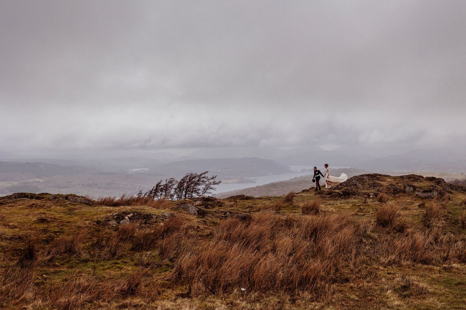 Lake District landscape wedding photo