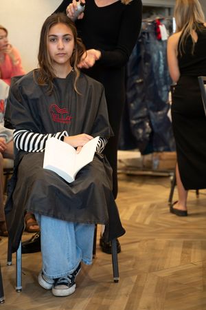 Guest getting prepared backstage for the Azalea spring fashion show 2026