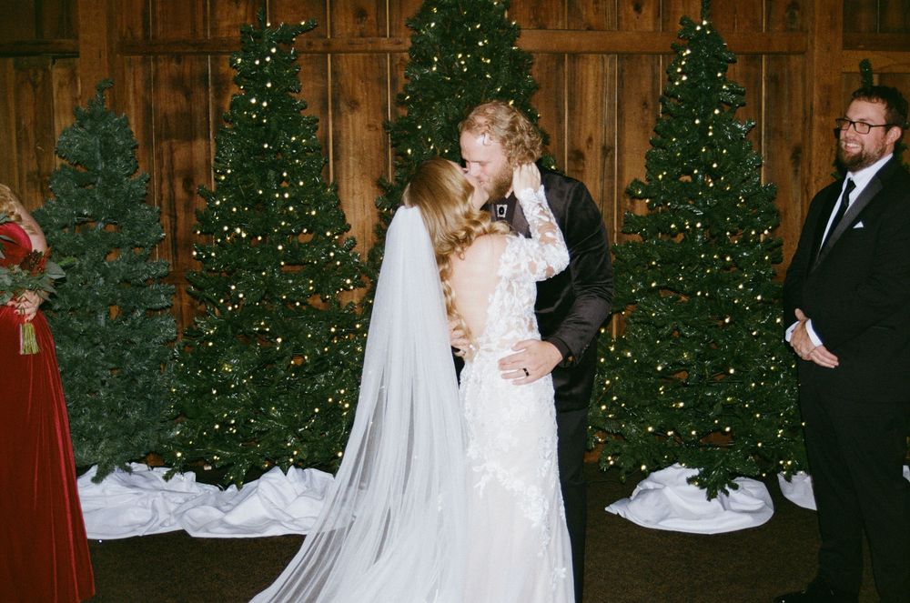 35mm Film Winter Wedding by Megan Bucci Photography