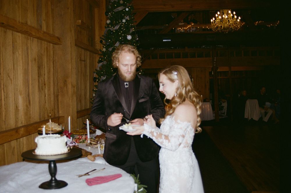 35mm Film Winter Wedding by Megan Bucci Photography