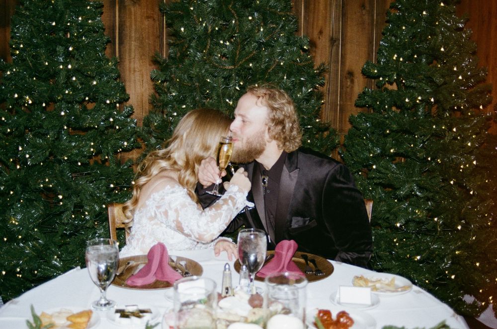 35mm Film Winter Wedding by Megan Bucci Photography