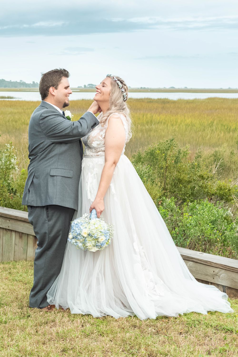 beach wedding rings bride groom