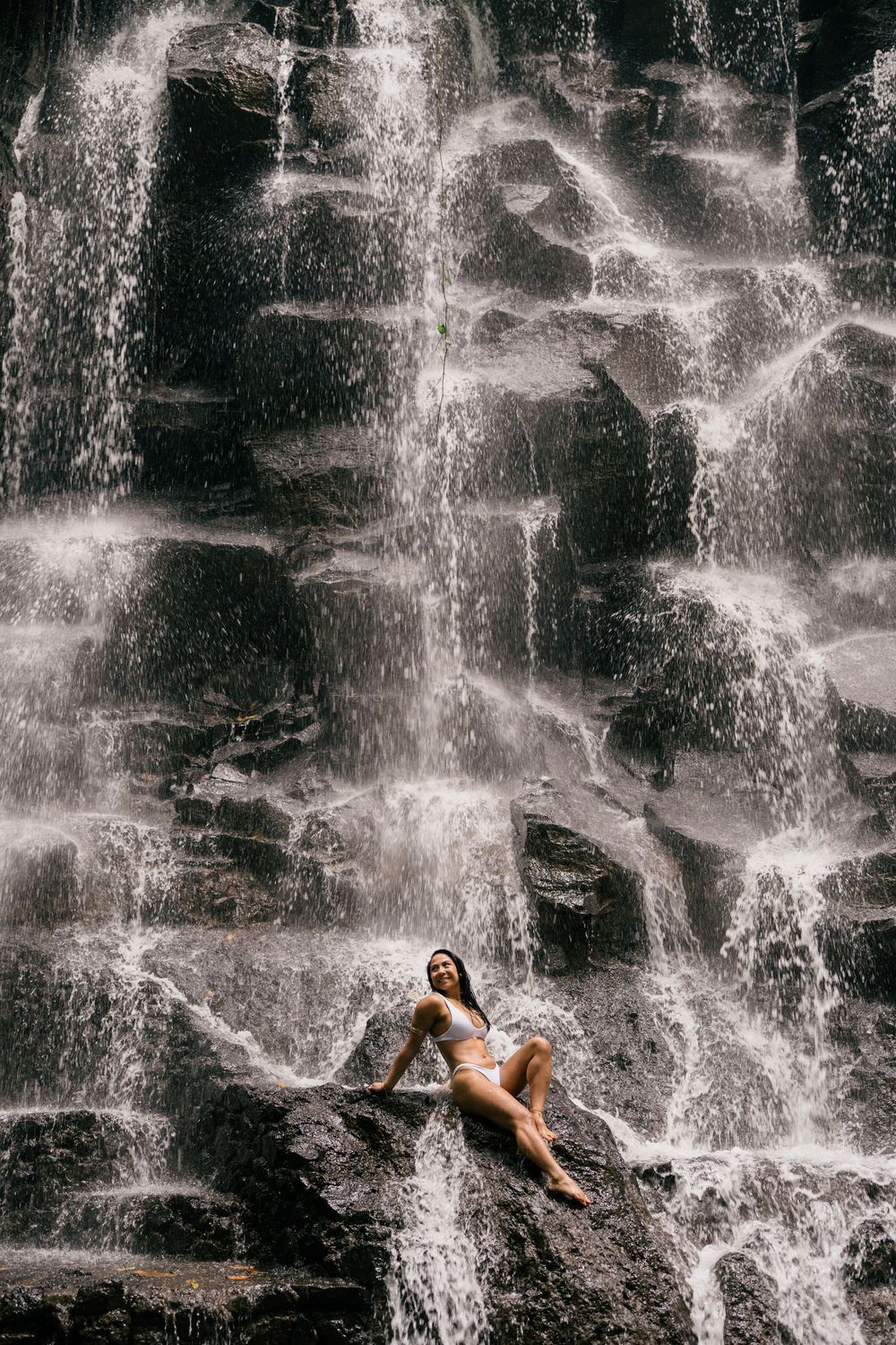 Solo lifestyle photoshoot at Kanto Lampo Waterfall Bali