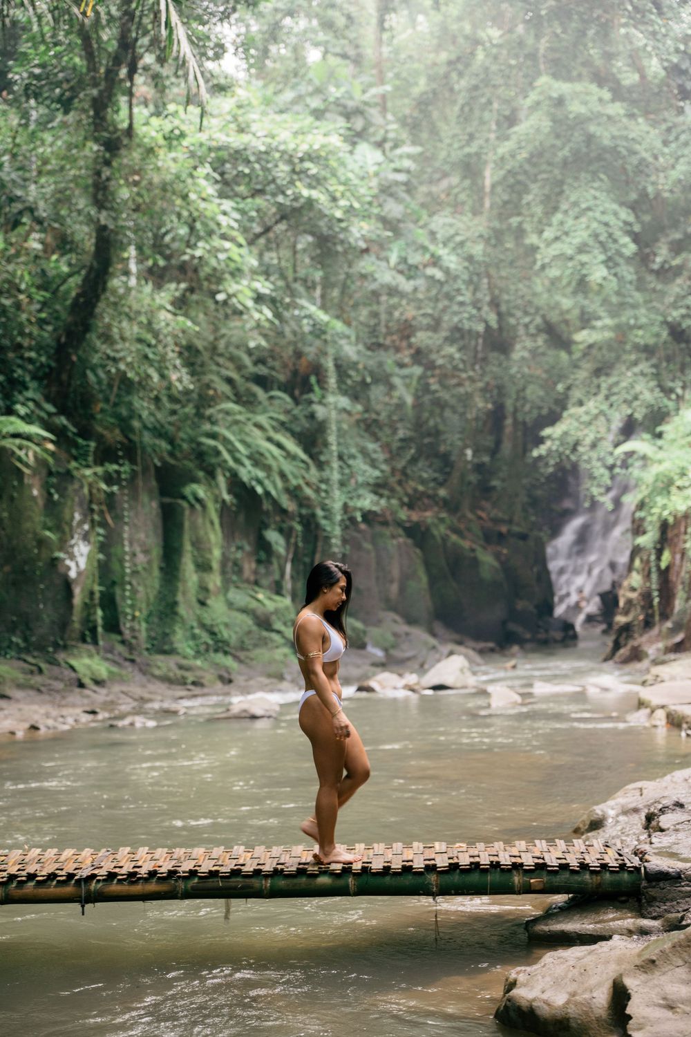 Solo lifestyle photoshoot at Kanto Lampo Waterfall Bali