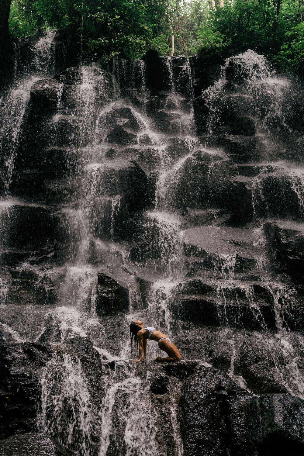 Solo lifestyle photoshoot at Kanto Lampo Waterfall Bali
