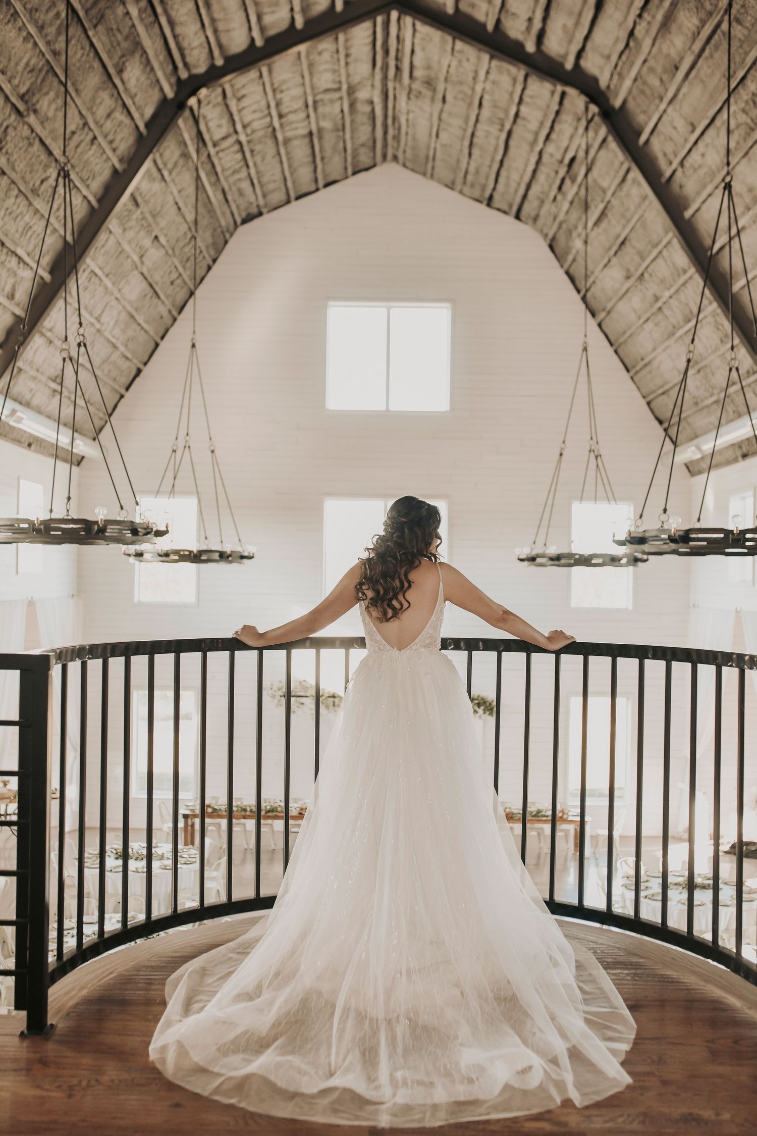 Bride getting ready at The Barn at Paradise wedding venue