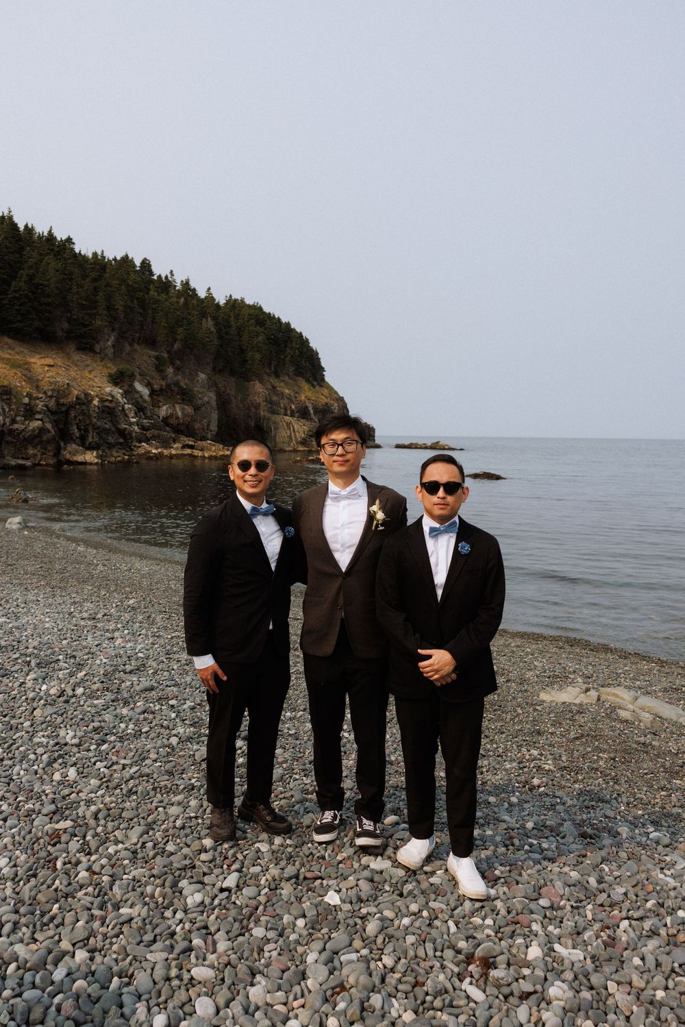 Wedding at Middle Cove Beach, captured by Newfoundland documentary style wedding photographer Kaitlyn Yvette