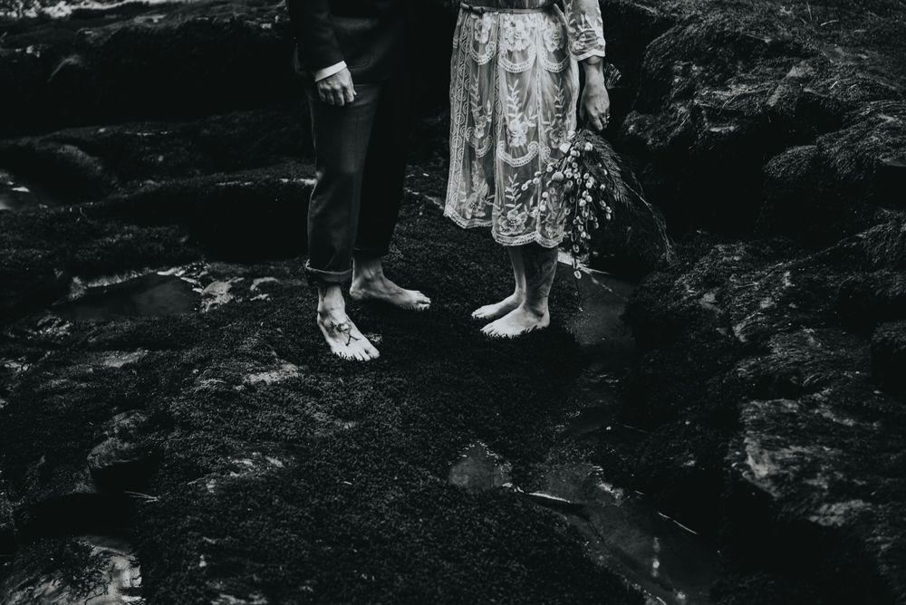 forest elopement, Vancouver Island elopement photographer