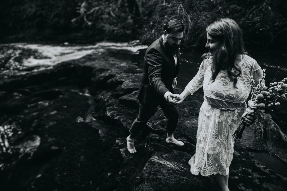 forest elopement, Vancouver Island elopement photographer