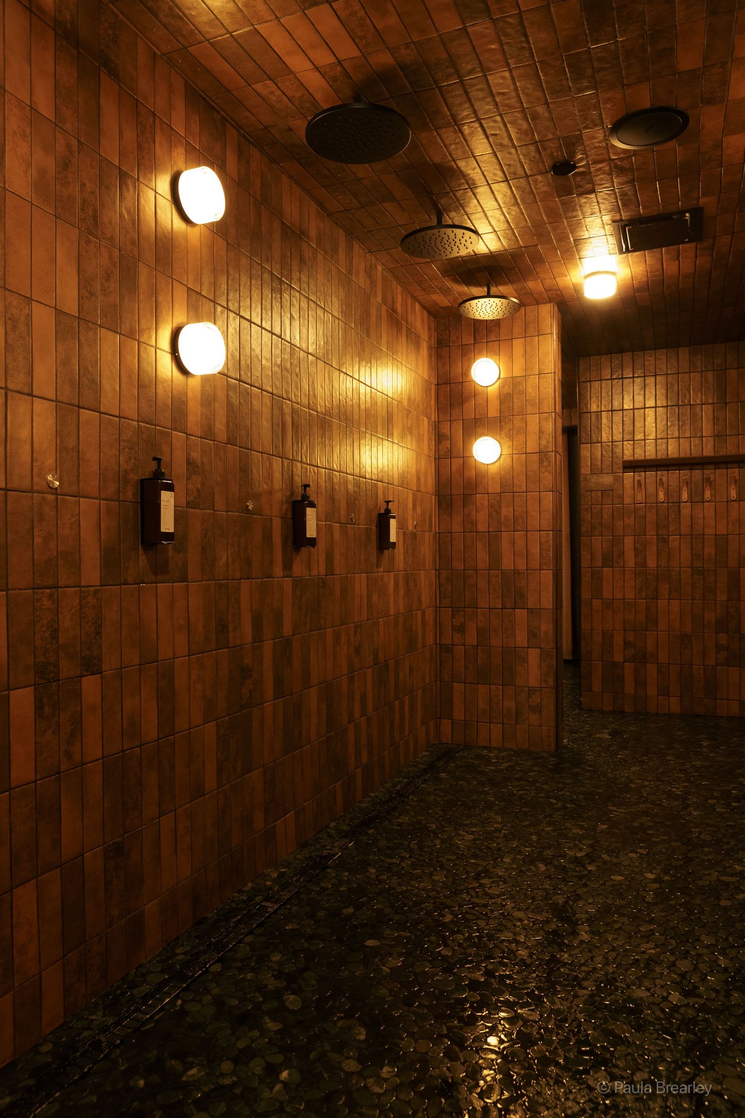 High-end shower facilities at Othership Flatiron, NYC