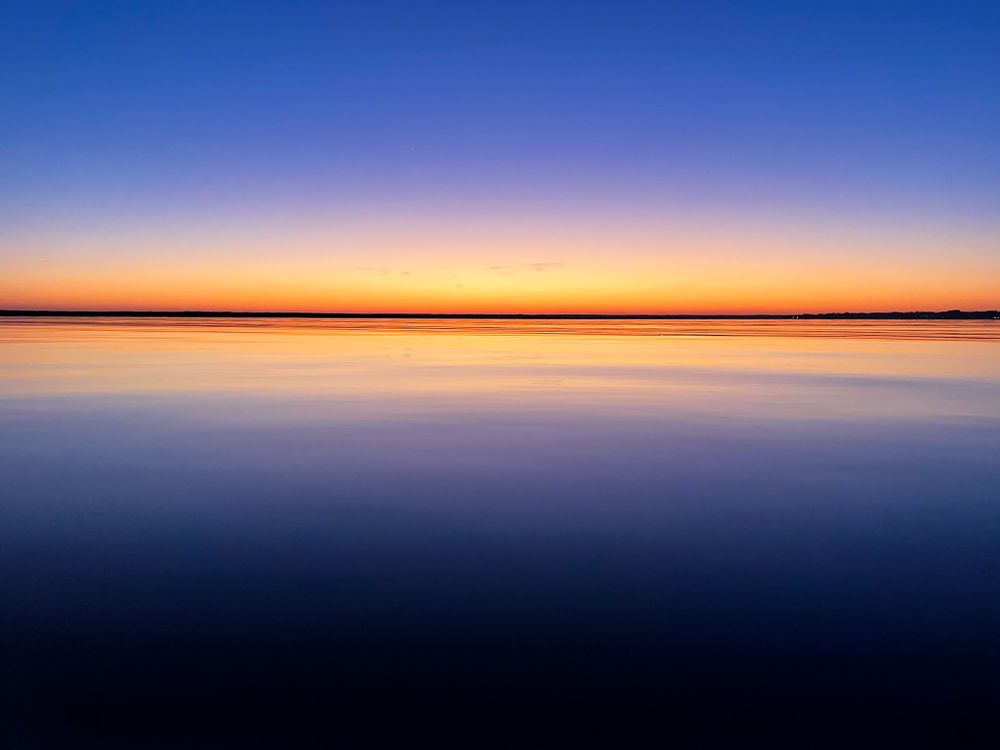 Landscape: Sunset River Mirror