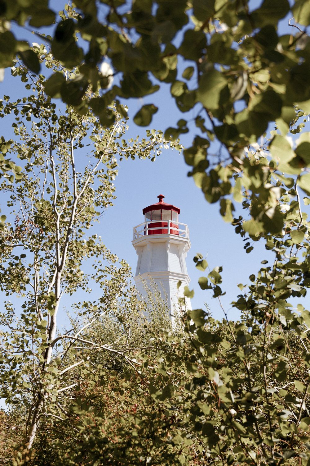 Lighthouse tourist destination photographer New Brunswick Canada travel photographer Atlantic Canada photographer Cape Jourimain lighthouse