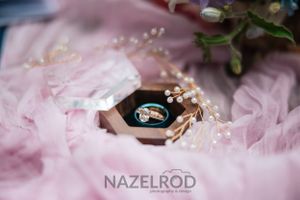 Wedding photograph of detailed rings