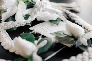detailed photo of wedding accesories