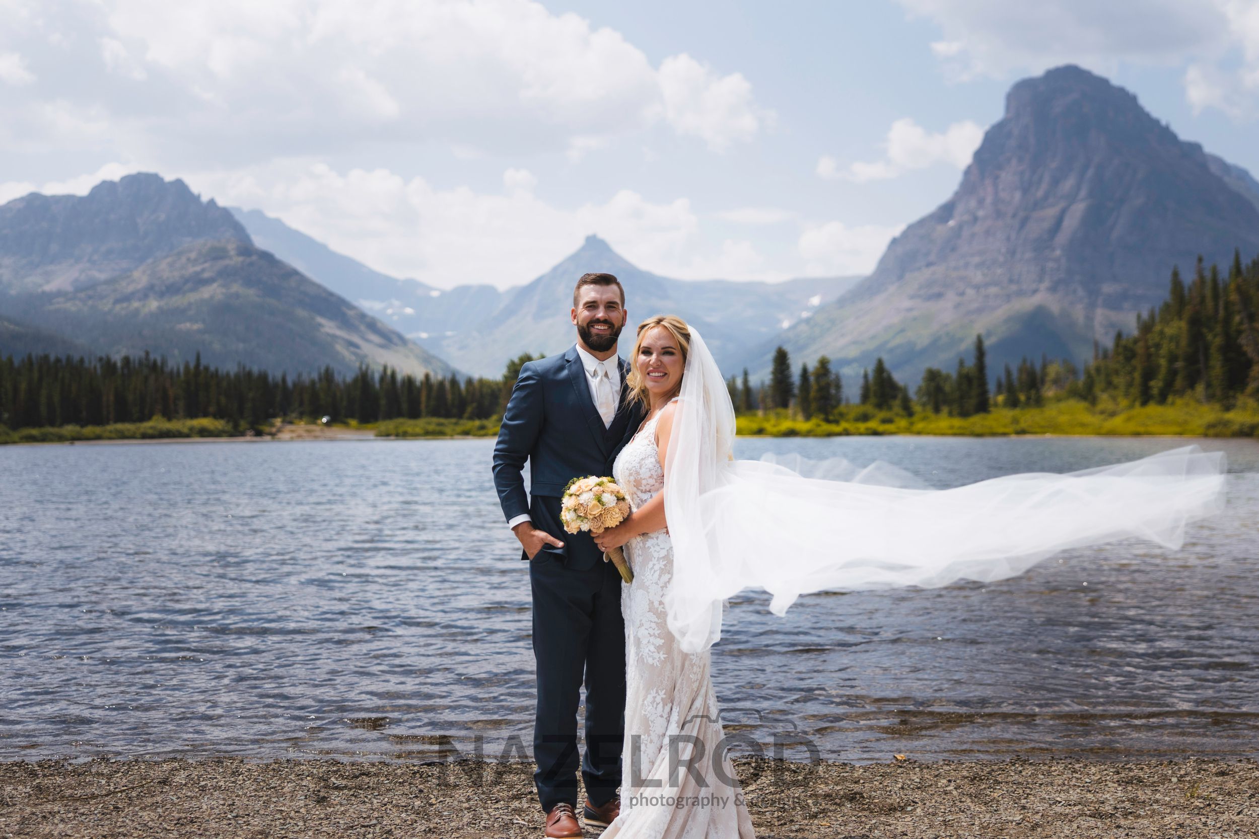 Wedding photograph of couple