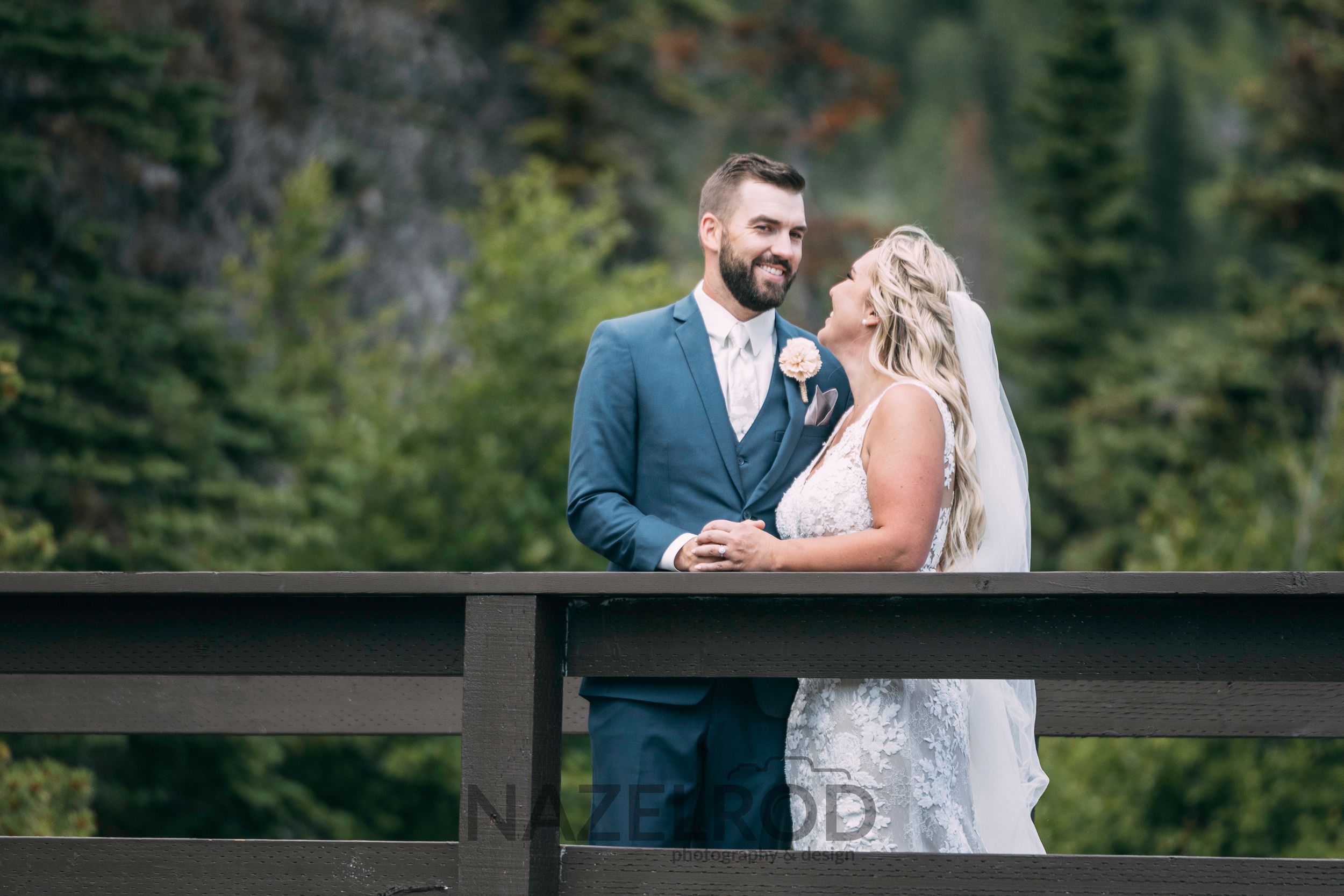 Wedding photograph of couple