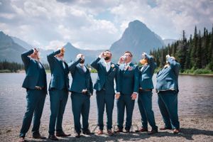 Wedding photograph of gromsman