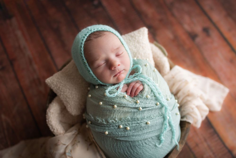Southeast Michigan Newborn in home Studio Session.