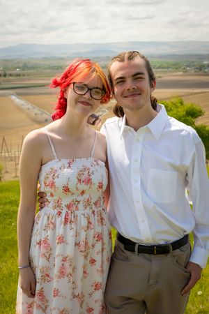 Guests at spring style wedding