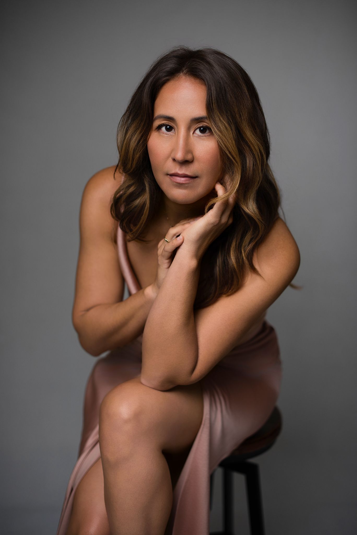 Beauty portrait of a woman in Seattle photo studio