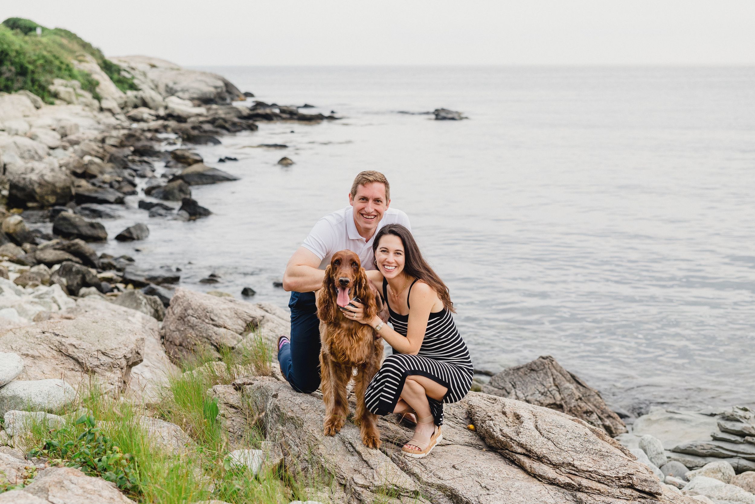 RI engagement photographer, Newport engagement photos, Wedding photographers in Rhode Island, Cliff Walk, Newport, RI
