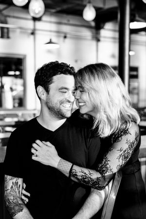 Fun casual engagement photographer, RI wedding and engagement photographer, engagement photo inspo, Bar engagement photos