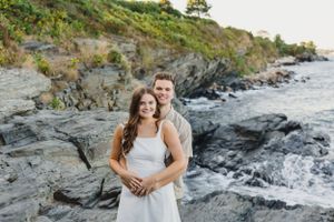 RI engagement photographer, Newport engagement photos, Wedding photographers in Rhode Island, Cliff Walk, Newport, RI