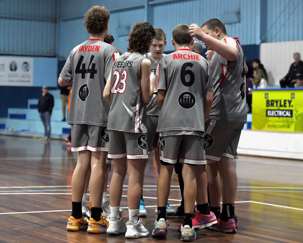 Basketball huddle