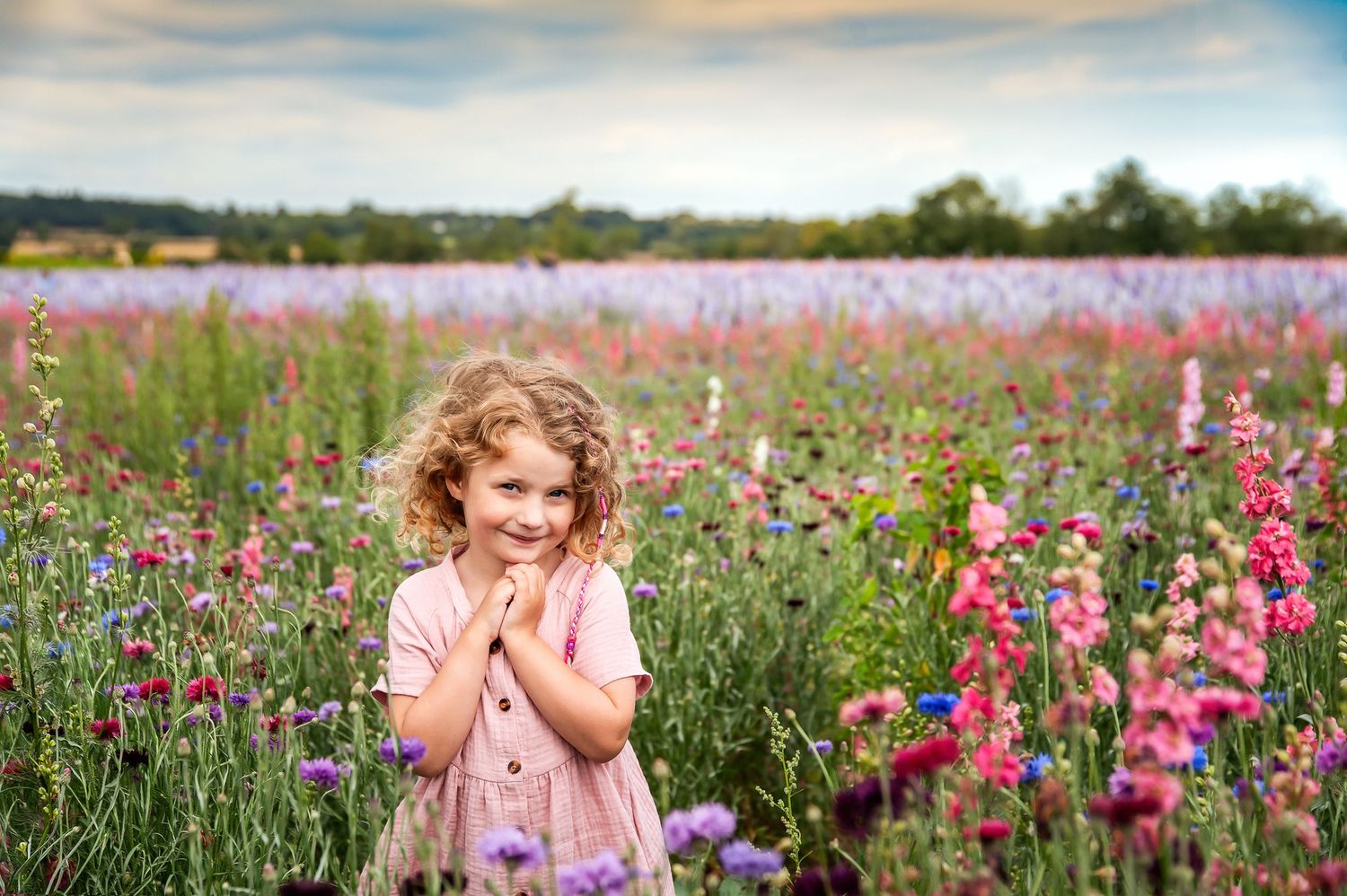 Flower field photoshoot by kara jade photography