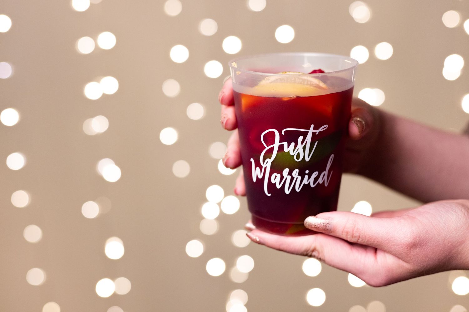 custom frosted cup