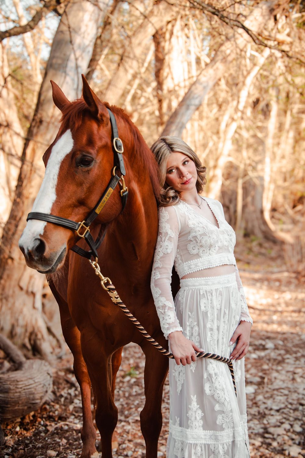 Closer portrait with horse
Horse and owner portrait during an equine photography session near San Antonio, Texas