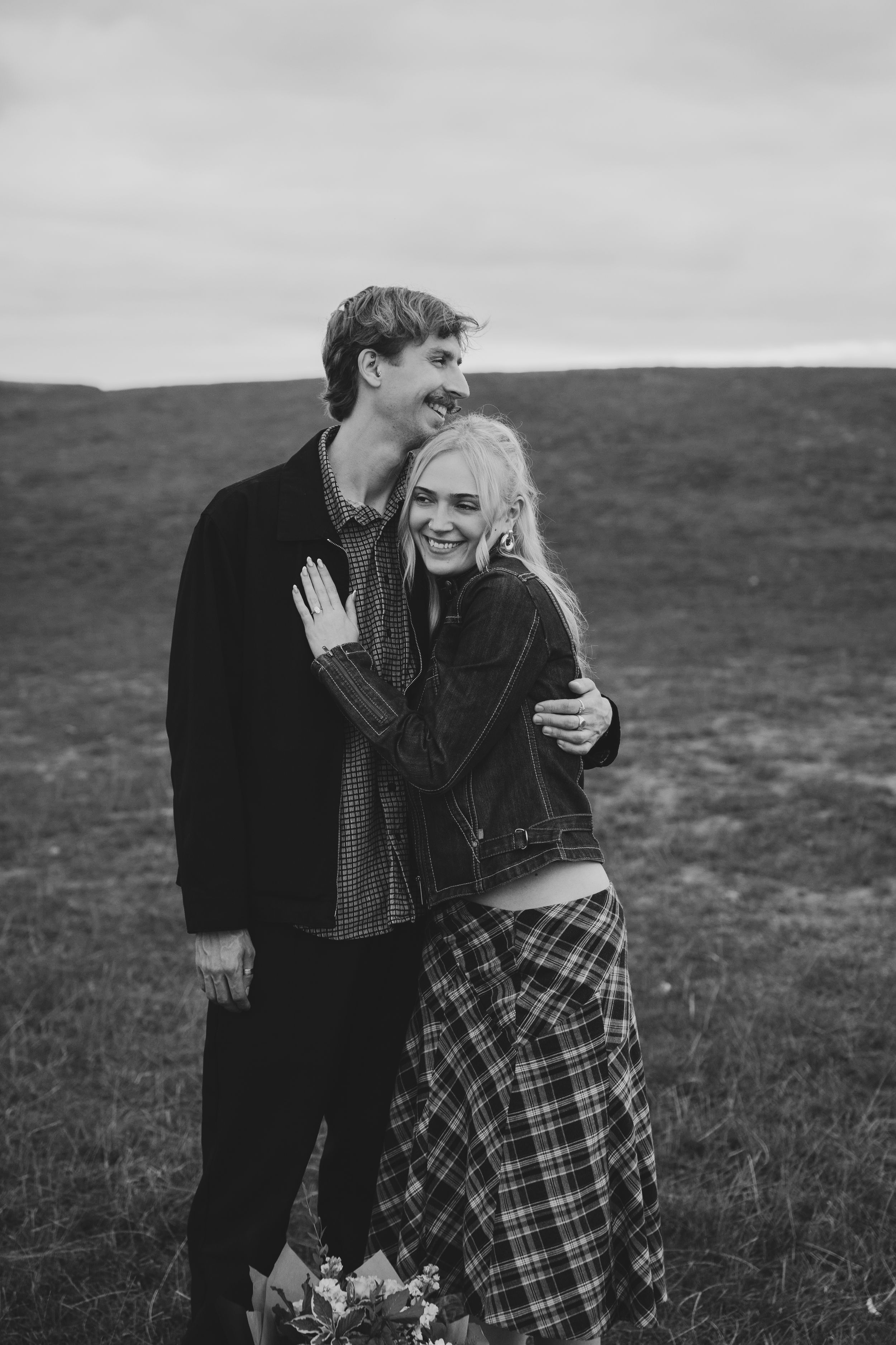 Cotswolds engagement photography at Broadway Tower.