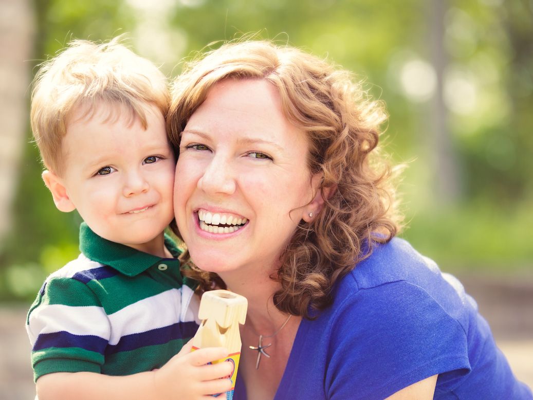 Mother and son portrait at Matthaei Botanical Gardens, MI by Brighton, MI photographer