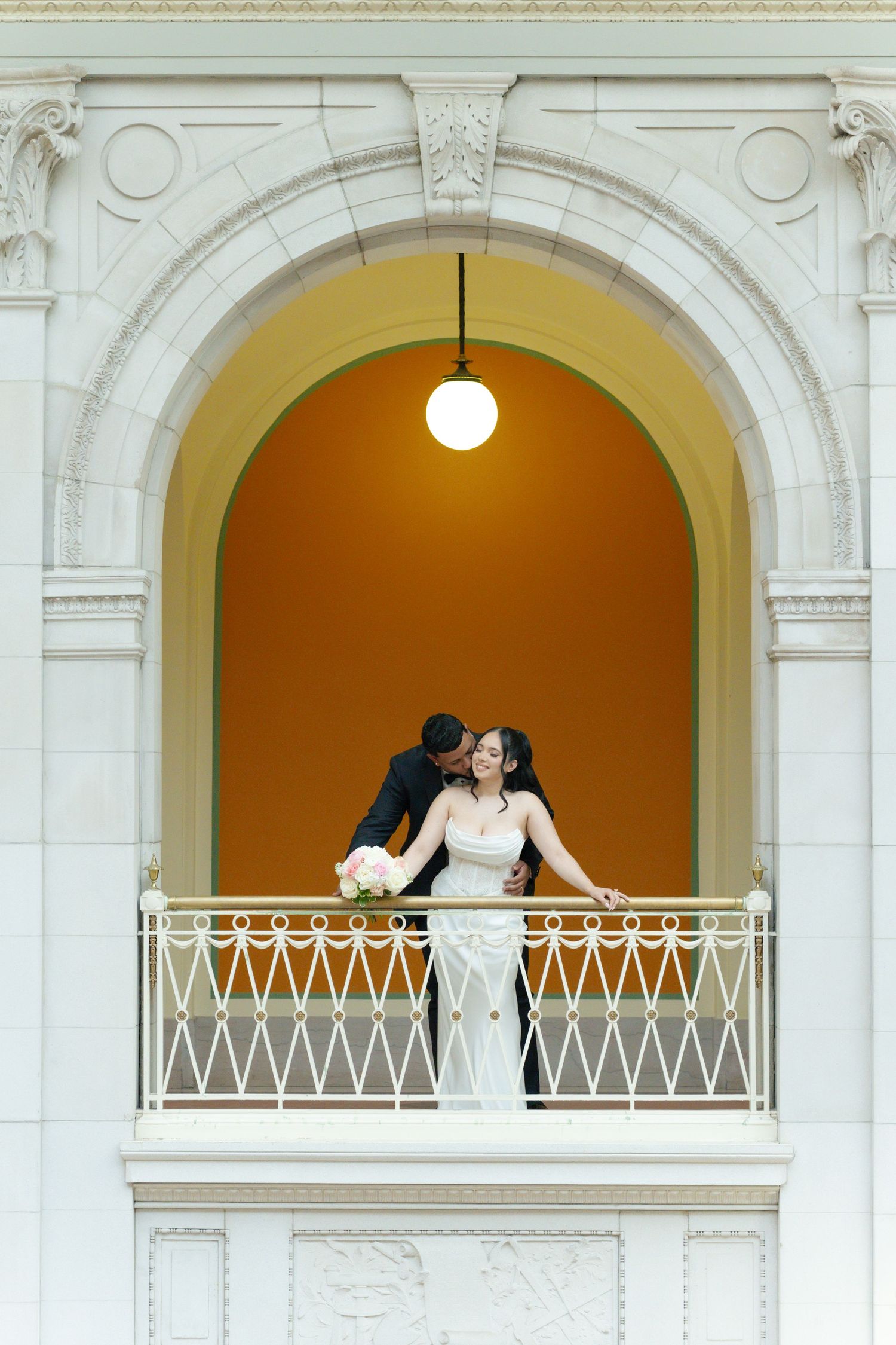 Engagement and elopement photos at Hartford City hall in Hartford, Connecticut. Bride and Groom Portraits
Hartford City Hall Photographer