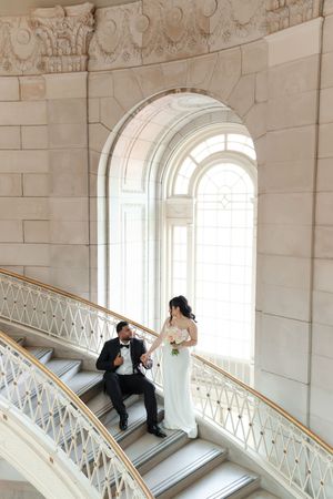 Engagement and elopement photos at Hartford City hall in Hartford, Connecticut. Bride and Groom Portraits
Hartford City Hall Photographer
