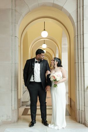 Engagement and elopement photos at Hartford City hall in Hartford, Connecticut. Bride and Groom Portraits
Hartford City Hall Photographer