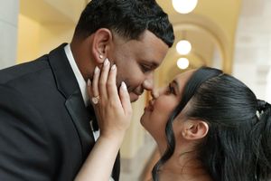 Engagement and elopement photos at Hartford City hall in Hartford, Connecticut. Bride and Groom Portraits
Hartford City Hall Photographer