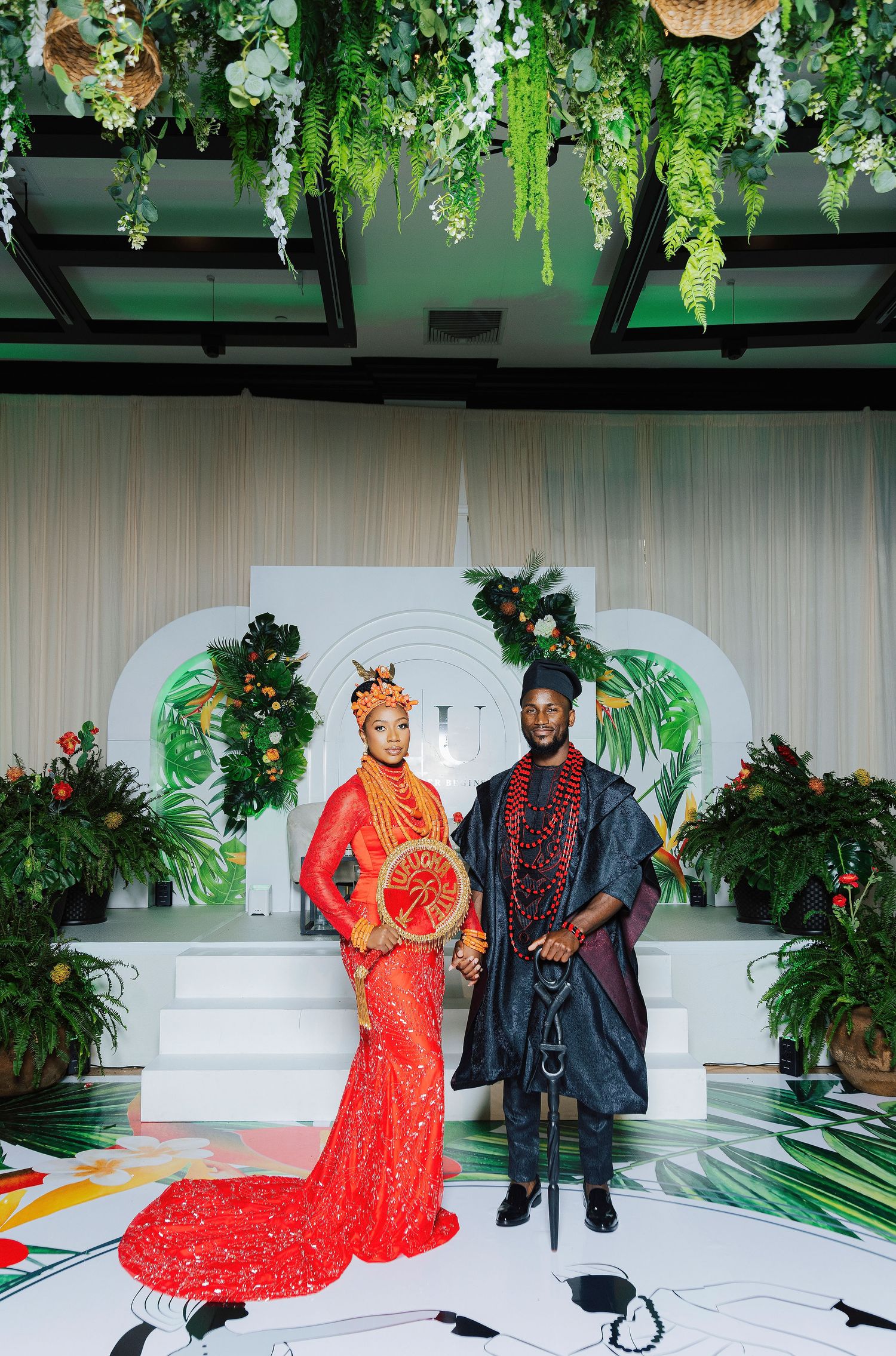Ufu and Nehemiah Nigerian Edo traditional wedding at Dalmore Event Venue Fort Worth Texas
