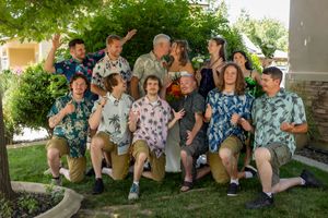 bridal party celebrate backyard wedding Boise Idaho Milestones Portraits