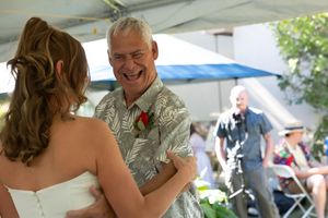 first dance backyard wedding Boise Idaho Milestones Portraits