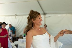 first dance backyard wedding Boise Idaho Milestones Portraits